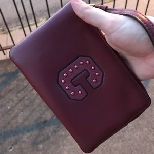 Coach Red Leather Wristlet